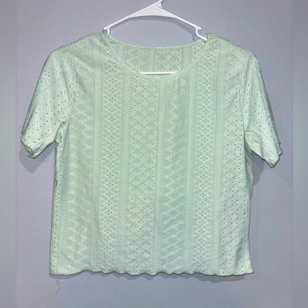 Mint Color Top
